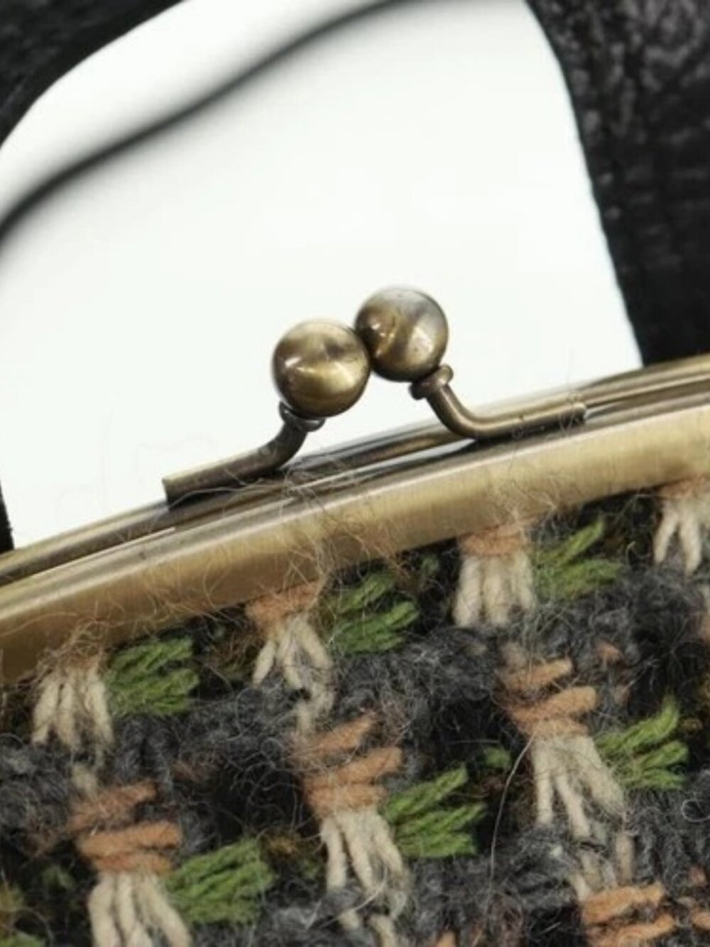 BURBERRY Blue Label Shoulder Bag Tweed Green Auth 168031V - Picture 8 of 16